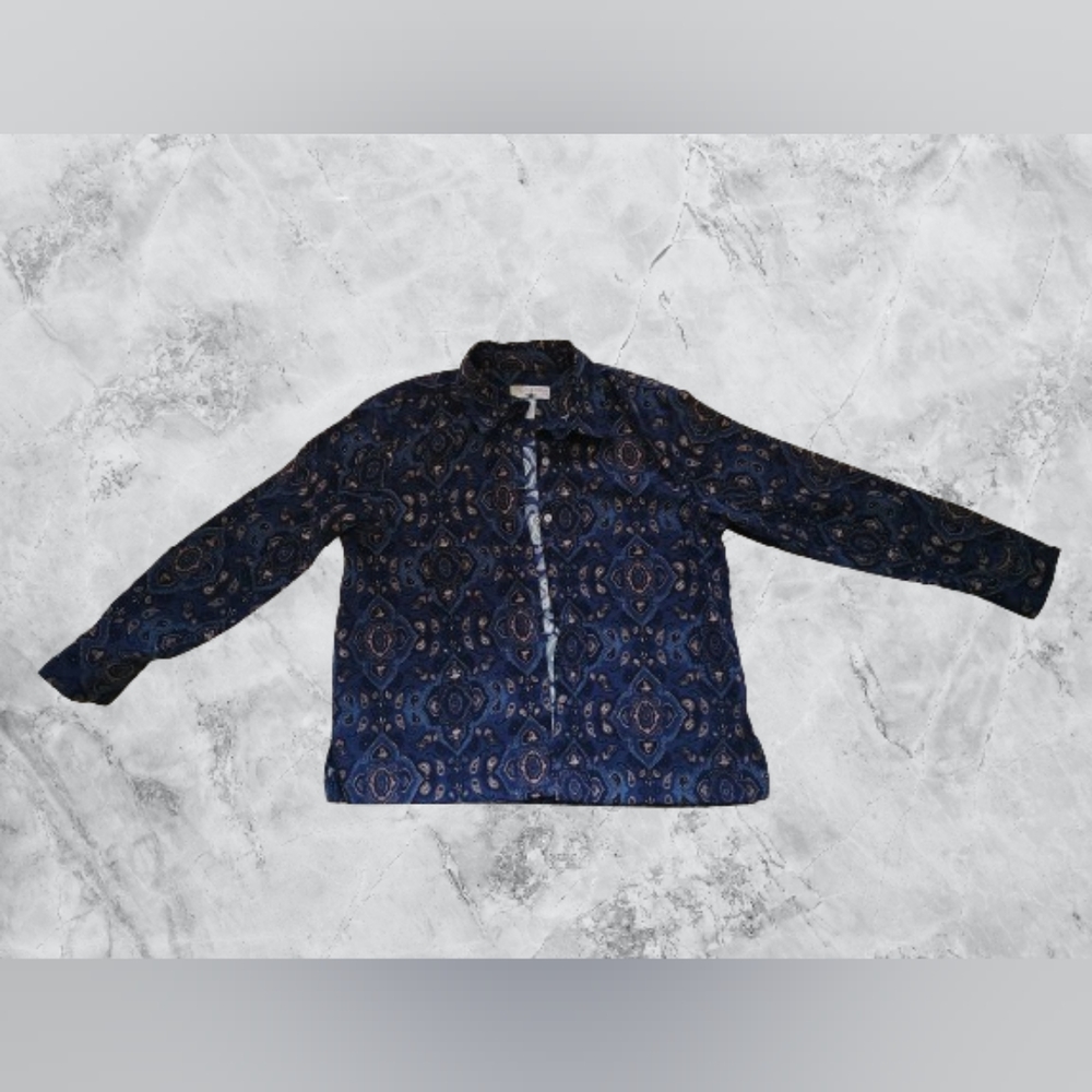 Vintage ☆Carribean Joe☆ Long- Sleeve Button Up
